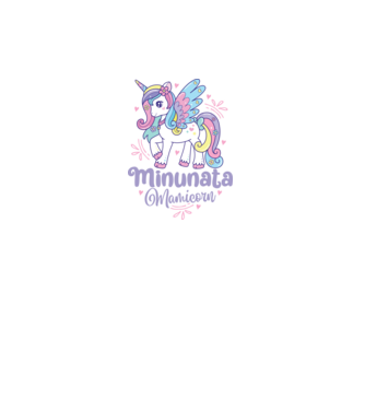 Minunata Mamicorn model alb pe tricou
