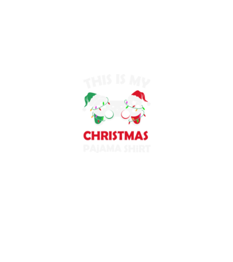 This is my christmas pajama model negru pe tricou