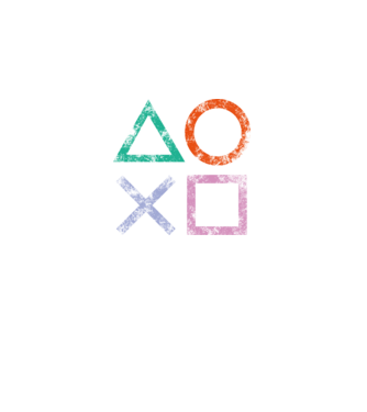 PlayStation icon model negru pe tricou