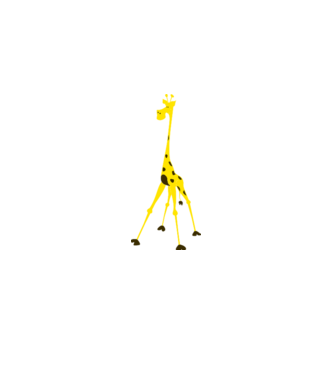 Giraffe model gri pe tricou