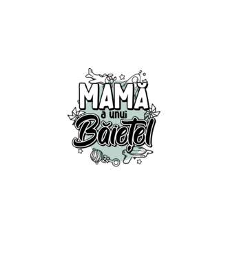 Mamă a unui băiețel model roz deschis pe tricou