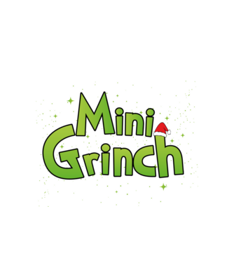 Grinch Family Mini Grinch model alb pe tricou
