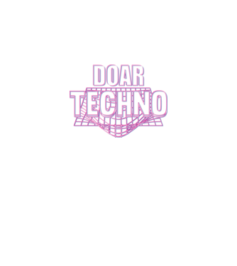 Doar techno model negru pe tricou