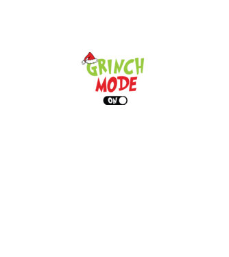 Grinch Mode model alb pe tricou