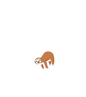 Just do it later sloth model negru pe tricou