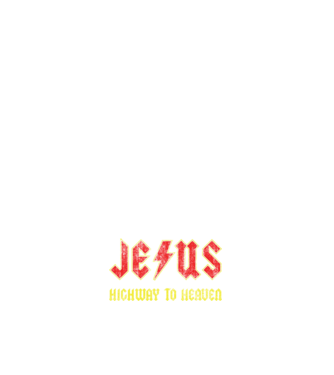 JESUS HIGHWAY TO HEAVEN model albastru închis pe tricou