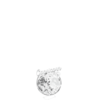 Zodiac femeie CAPRICORN retro model albastru închis pe tricou