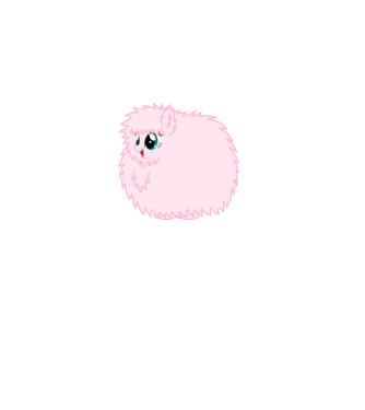 Fluffle Puff model alb pe tricou