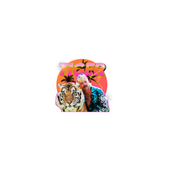 RETRO TIGER KING model negru pe tricou
