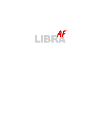 LIBRA as fuck model negru pe tricou