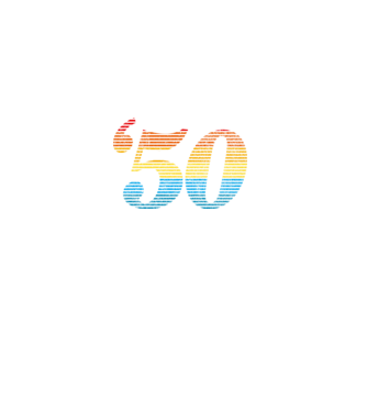 Retro Birthday 1950 model alb pe tricou