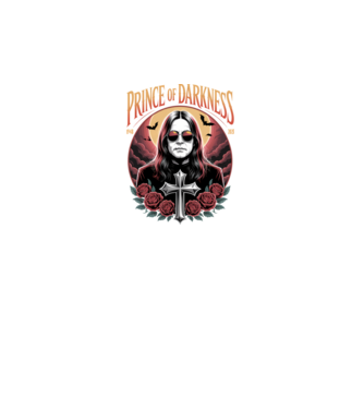 Prince of Darkness model negru pe tricou