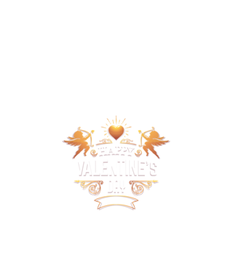'Happy Valentine''s Day!' model negru pe tricou