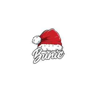 bunic Santa Hat model albastru jeanși pe tricou