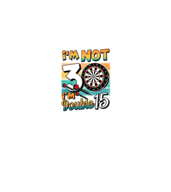 Darts Birthday 30 years old model albastru jeanși pe tricou