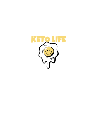 HAPPY KETO LIFE model negru pe tricou