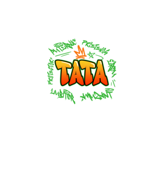 Graffiti tata model turcoaz pe tricou
