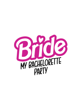 Bride Barbie model alb pe tricou