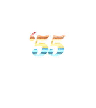 Retro Birthday 1955 model negru pe tricou