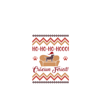 un Crăciun ho-ho-hoo-hoo fericit! model alb pe tricou