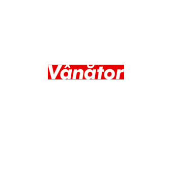 vânător model alb pe tricou
