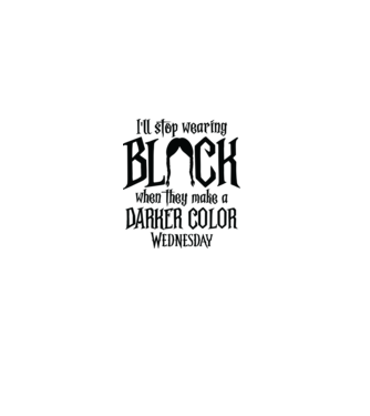  ill stop wearing black model alb pe tricou