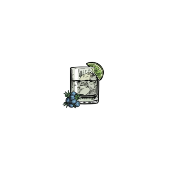 Let the fun be gin model negru pe tricou