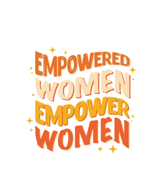 Empowered women empower women model alb pe tricou