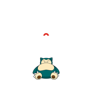 Keep Calm Snorlax model negru pe tricou