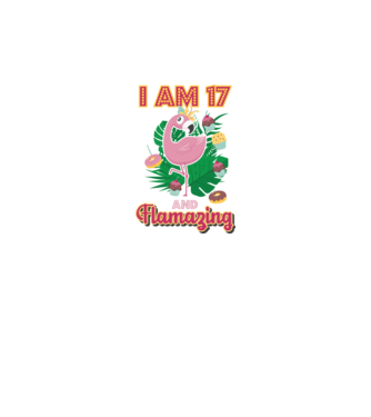 FLAMAZING Birthday 17 Years old model alb pe tricou