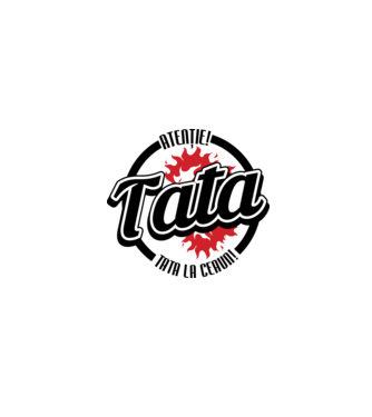 Atenție! Tata la ceaun! model alb pe tricou