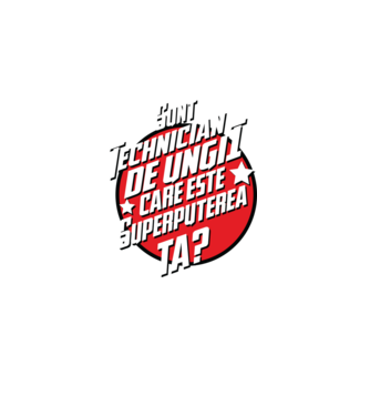 sunt tehnician de unghii, care este superputerea ta? model alb pe tricou