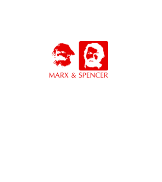 MARX and Spencer model negru pe tricou