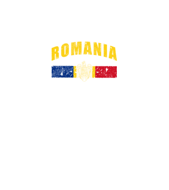 Romania coat of arms model negru pe tricou