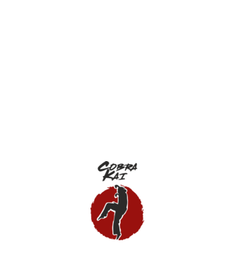 cobra kai larusso model negru pe tricou