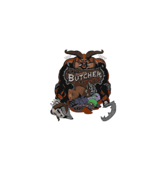 Heroes of the Storm - Butcher (snapsleek) model negru pe tricou