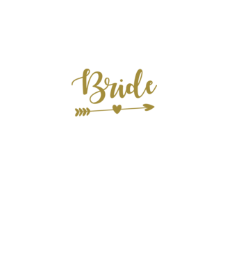 Bride model alb pe tricou