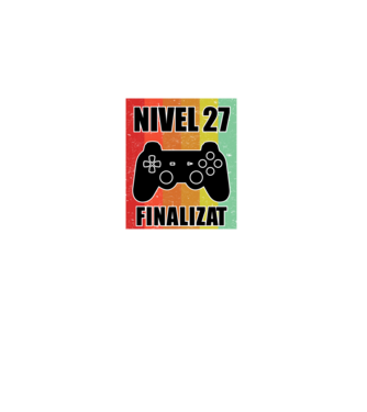 Nivel 27 finalizat model negru pe tricou