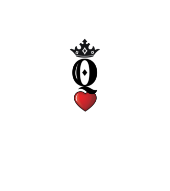Cuplu HeartQueen model alb pe tricou