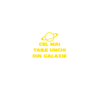 Cel mai tare unchi din galaxie model negru pe tricou