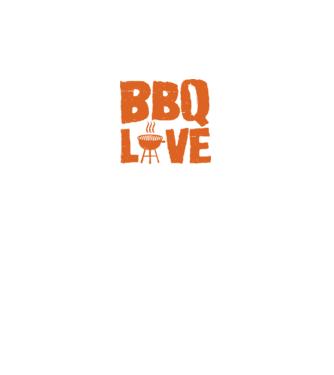 BBQ LOVE model negru pe tricou