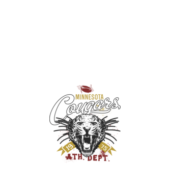 Minesota Cougars model negru pe tricou