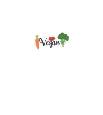 Vegan veggies model alb pe tricou