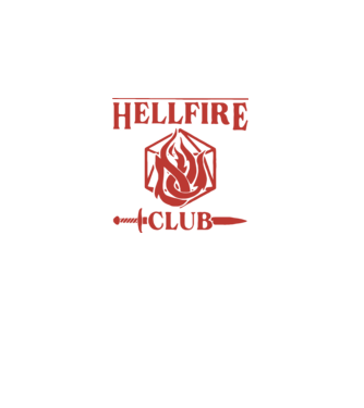 hellfire club 85 model negru pe tricou