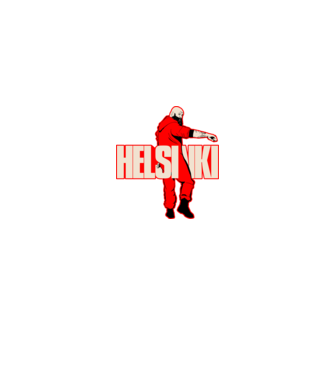 helsinki la casa de papel model negru pe tricou