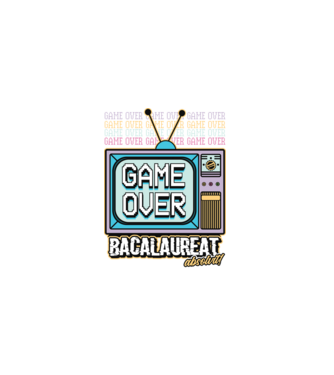 Absolvire retro bacalaureat model negru pe tricou
