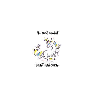 Nu sunt ciudat - sunt unicorn model gri pe tricou