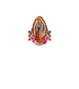 Fecioara Maria model negru pe tricou