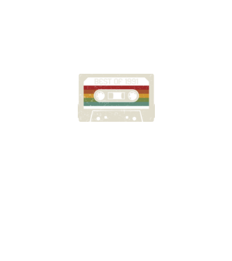 retro tape 1991 vintage model negru pe tricou
