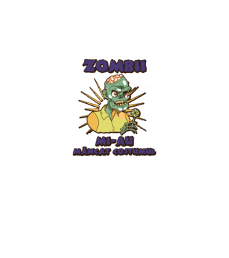 Zombii mi-au mâncat costumul model negru pe tricou